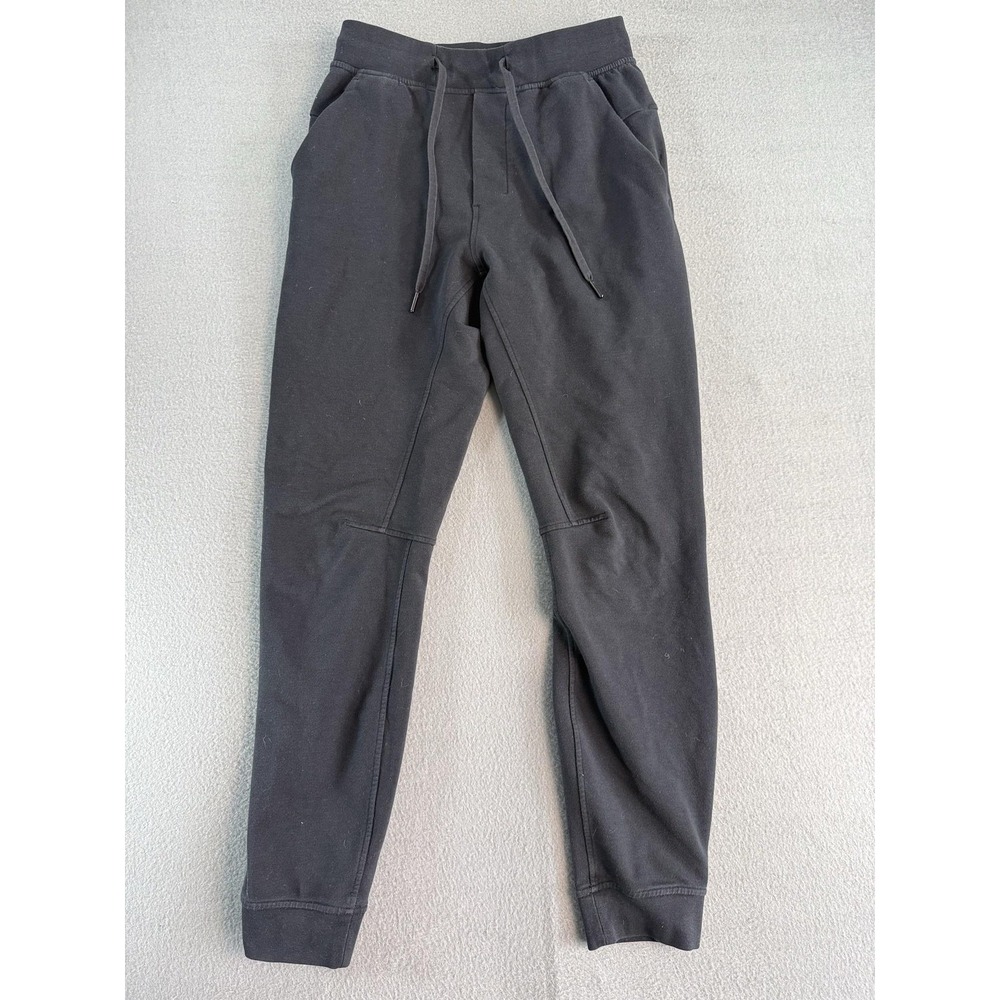 Lululemon Jogger Pants Mens XS Black Knit Elastic Waist Drawstring Pockets